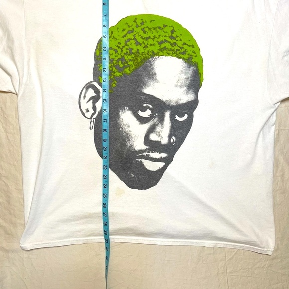 Rodman White T-Shirt with Graphic Print XXXL - Picture 7 of 7